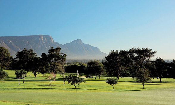 View of Table Mountain from Westlake Golf Club Fairway.