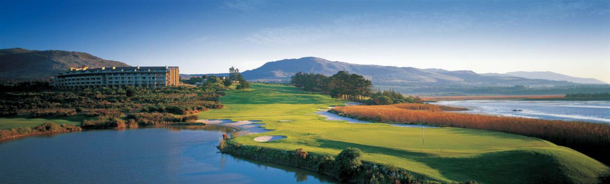 Fairways at Arabella Golf Course with the hotel behind.