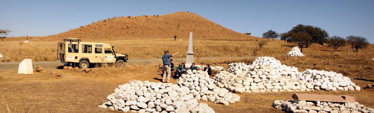 Anglo Zulu battlefield tour at Isandlwana in KwaZulu Natal amongst the Kerns.