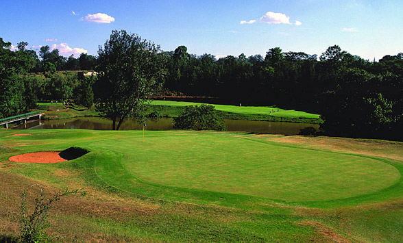 fairways and greens on the Royal Nairobi Golf Club course.