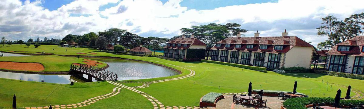 Hotel rooms overlooking the 18th green at the Windsor Golf Club.